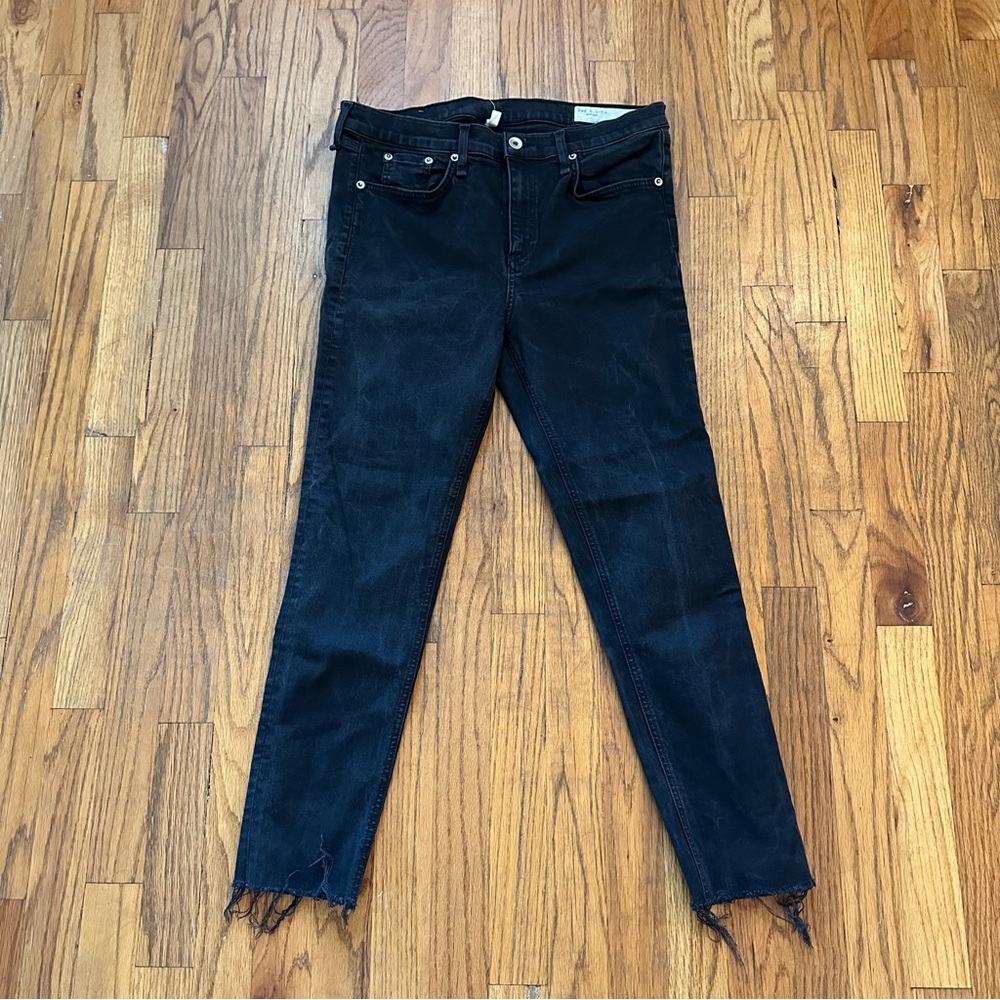 Rag & Bone Black Ankle Skinny Jeans - Picture 2 of 8